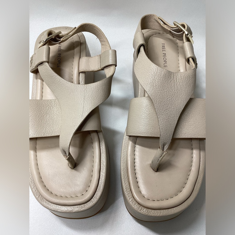 Free People Holt Ankle Strap Platform‎ Sandal Size 7.5 - Picture 3 of 14